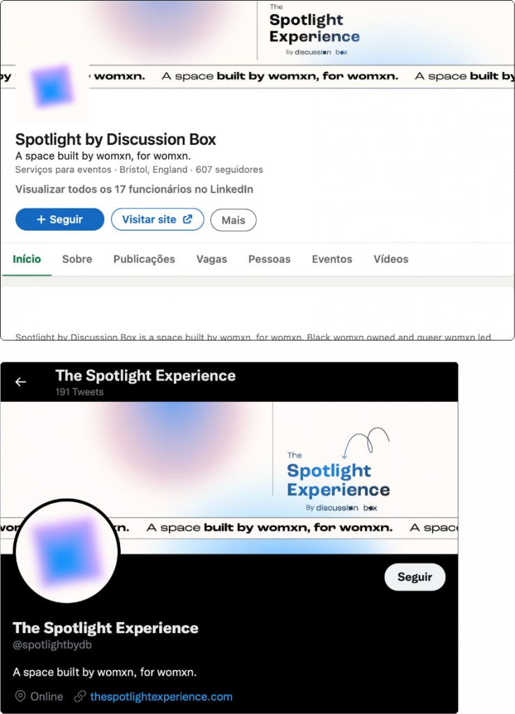 The Spotlight Experience by Discussion Box social media covers