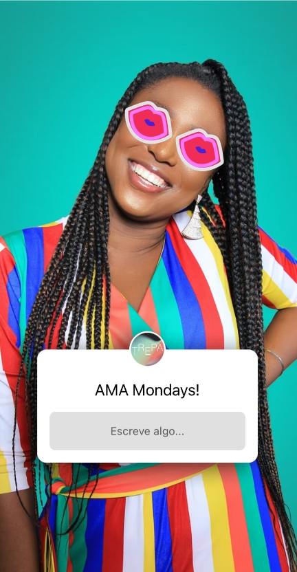 preeti pooja woman with emoji of mounts in her eyes