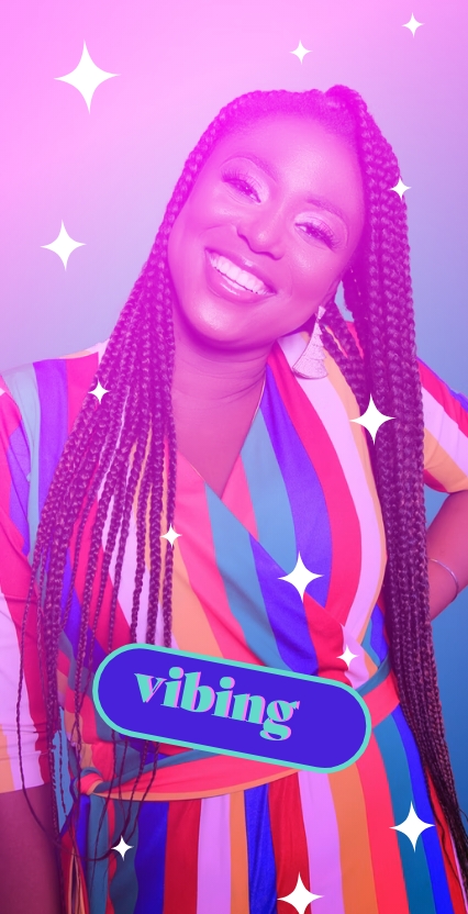 preeti pooja woman with pink filter